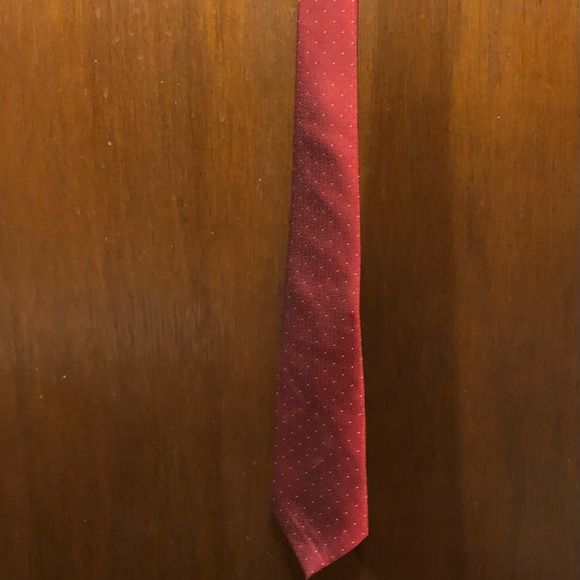 FERRAGAMO Burgundy Silk  Tie - Picture 2 of 7